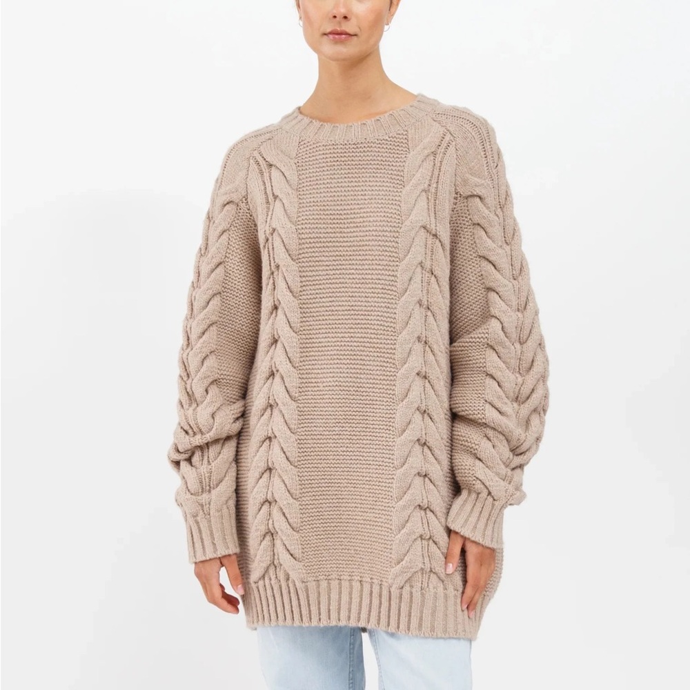 Brunette the Label
Adele Knit Big Sister Sweater - Fawn
